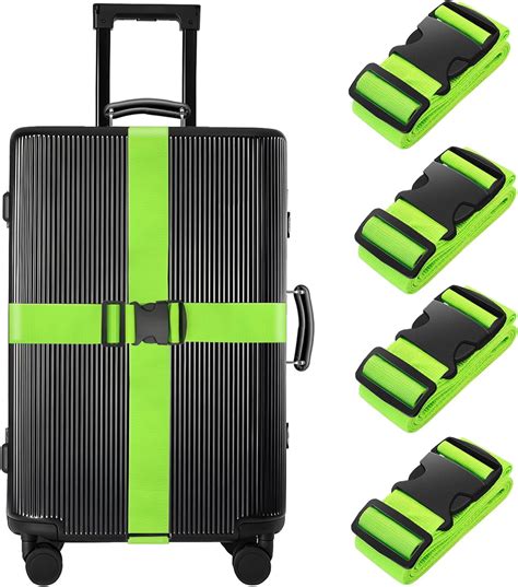 4 Packs Luggage Straps For Suitcase 39 3 74 100 188 Cm Long Heavy