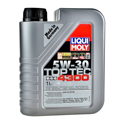 Olej silnikowy Liqui Moly Top Tec 4300 5W/30 1L • Oleje i filtry ...