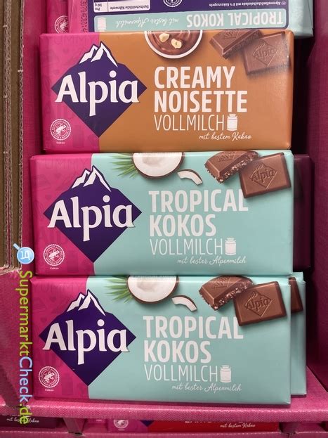 Alpia Tafelschokolade Tropical Kokos Preis Angebote Kalorien