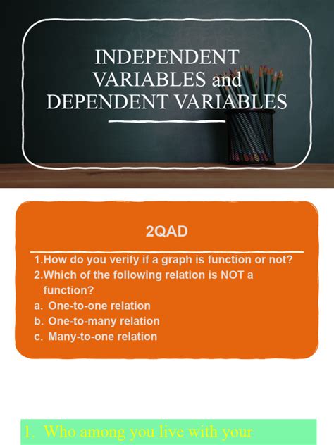 Independent Variables And Dependent Variables Pdf