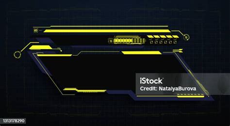 Hud Ui Ux Gui Futuristik Pengguna Bingkai Antarmuka Elemen Layar Set