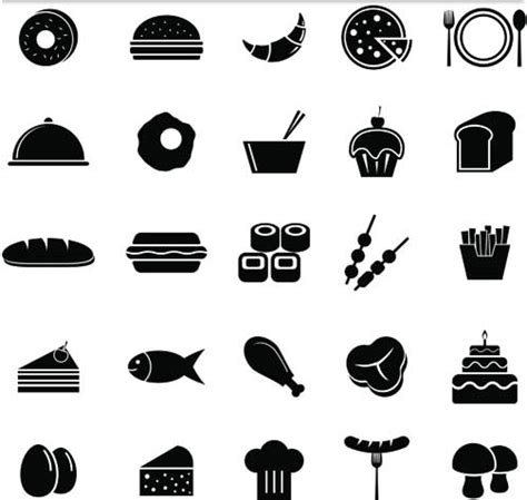 clipart food silhouette - Clipground