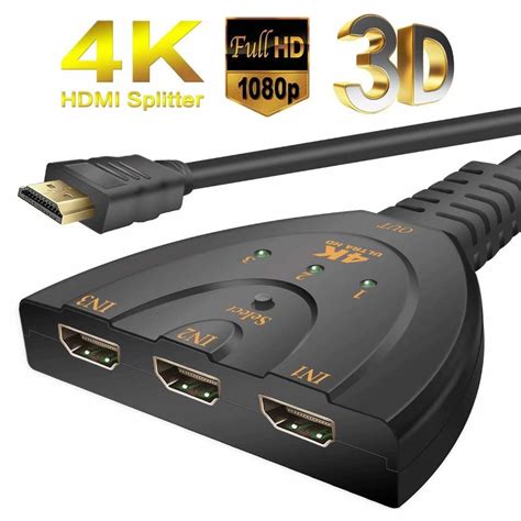 Port Hdmi Switcher Intelligent X Auto Switch Selector Support Full