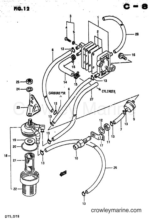 Fuel Pump Two Stroke Outboard Dt Crowley Marine