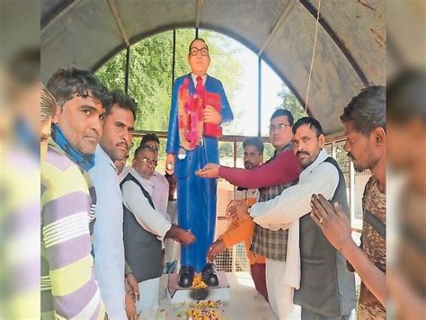 Flowers Offered On The Statue Of Babasaheb Ambedkar Seminar Organized संविधान दिवस बाबा