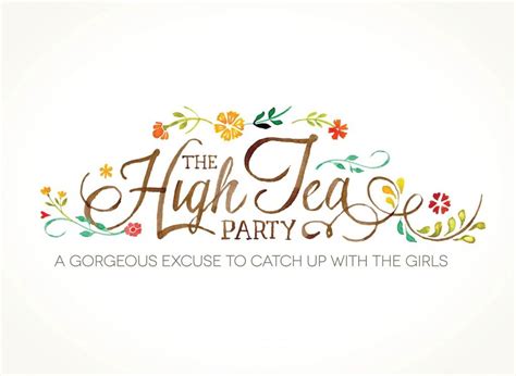 The High Tea Party High Tea High Tea Party Tea Logo