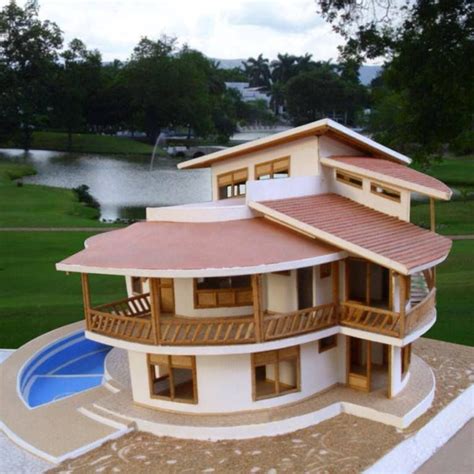 MODELO DE CASA EN CONCRETO Y GUADUA Casas De Fincas Casas Guadua