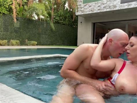 ANGELA WHITE Watch Busty Babe Get Fucked Hard In The Pool HD Min Big Dick Video