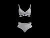 Army Green Hollow Out V Neck Bikini Set Free Vr Ar Low Poly D
