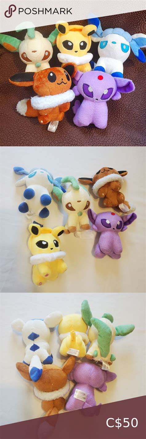 5 Eevee Pokemon evolution set. Mini plushies. 2010 2013 | Plushies ...