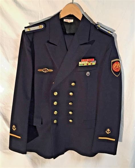 East German Navy Volksmarine (Navy) Blue Uniform Tunic, Pants & Hats XL ...