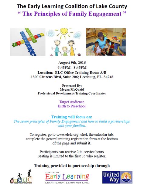 Family Engagement Training - Early Learning Coalition of Lake County