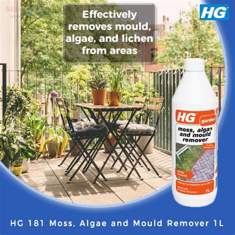 Qoo10 【hg】181 Moss Algae And Mould Remover 1l To Be Used On Patios