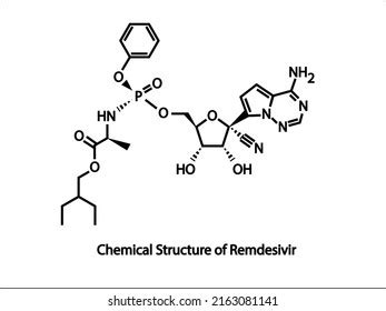 Remdesivir Prodrug That Intended Allow Intracellular Stock Vector ...