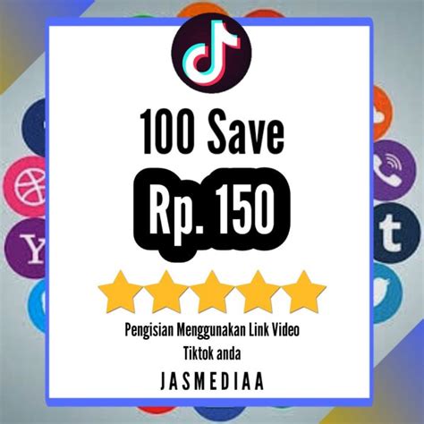 Tiktok Save Permanen Bergaransi Instant Berkualitas Termurah Lazada