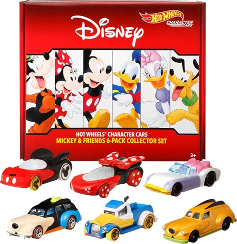 Hot Wheels Disney Bundle Vehicles 6 Pack Toy Vehicles Exclusive Daisy Character Car Gift Idea