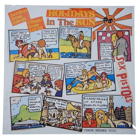 Original Holidays In The Sun Sex Pistols Promo Poster At Stdibs