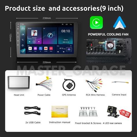 6GB RAM 64GB ROM 2024 Newest CarPlay Android Auto Android Player 7 9