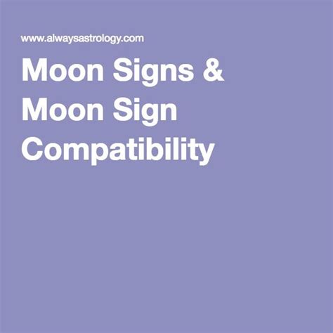 Astrology moon sign compatibility - tracekj