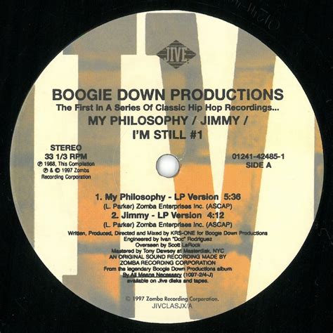 Boogie Down Productions My Philosophy [1988] Hhd