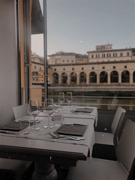 View Of Florence Italys Arno River From Golden View Restaurant