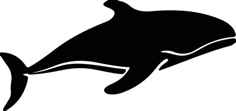 bowhead whale black silhouette 38100149 Vector Art at Vecteezy