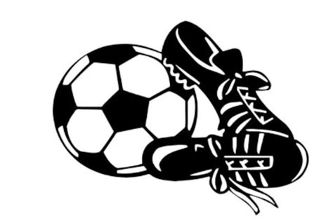 Soccer Cleats Ball Futbol Sports Vector File in SVG DXF and - Etsy