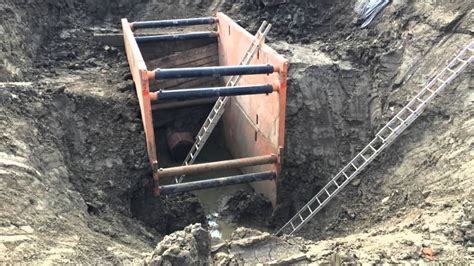 Pipeline Equipment Trench Box Youtube