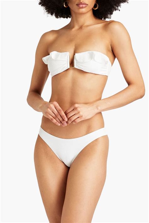 Melissa Odabash Ruffled Bandeau Bikini Top The Outnet