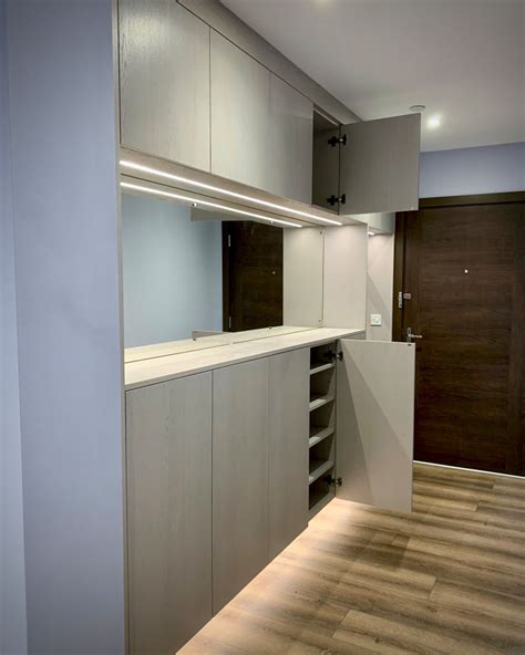 Bespoke Hallway Storage Contemporary Hall Essex By User Houzz