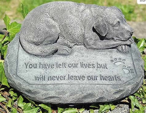 Pet Memorial Garden Stone for the Family Dog & Cat