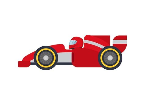 Premium Vector | Race car vector isolated icon. Emoji illustration ...