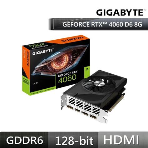 Gigabyte 技嘉 Geforce Rtx 4060 D6 Low Profile 8g 顯示卡 Gv N4060d6 8gd