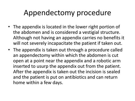 Ppt Appendectomy Operation Powerpoint Presentation Free Download