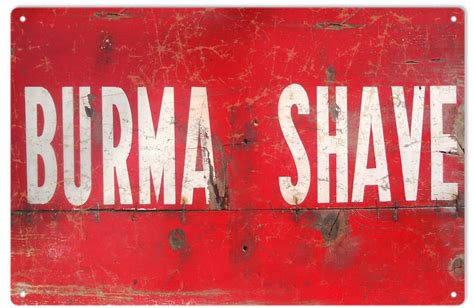 Reproduction Burma Shave Barber Sign - Reproduction Vintage Signs