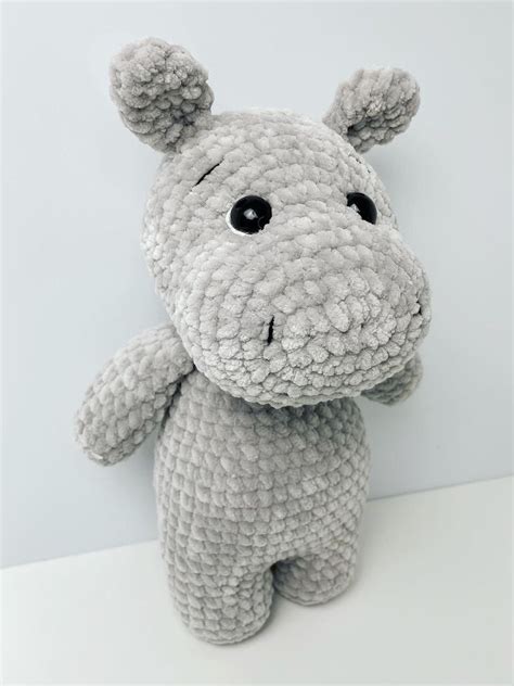 Hippo Plushie - Etsy