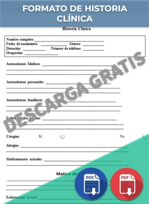 Formato De Historia Clinica Odontologica Word Doc Infoupdate Org