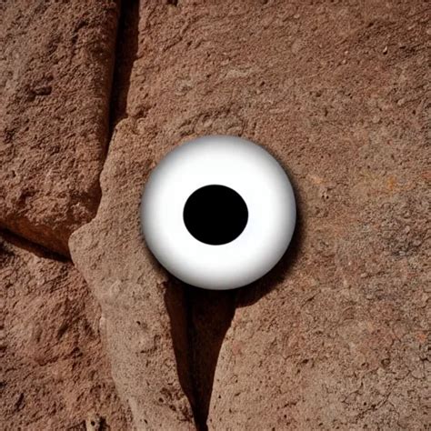 A Smooth Stone That Has Googly Eyes On A Desert Stable Diffusion