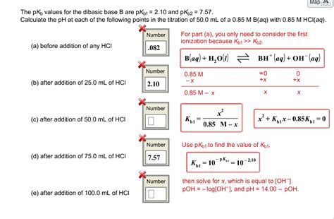 Solved The PK B Values For The Dibasic Base B Are PK B1 Chegg