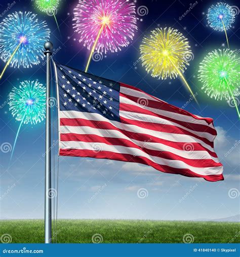 American Celebration stock illustration. Illustration of fourth - 41840140