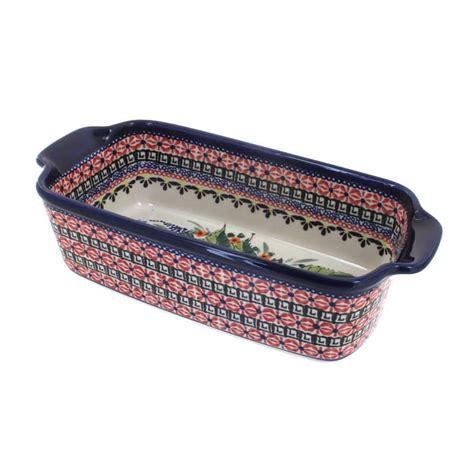 Blue Rose Polish Pottery 1381 Zaklady Loaf Baker Bed Bath And Beyond 39902052