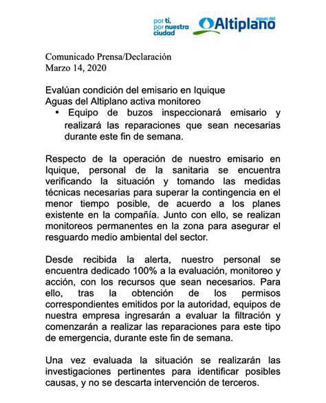 Cristián Nuñez Fica on Twitter IQUIQUE Emisarios de aguas servidas