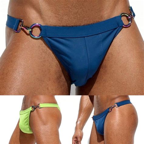 Men S Sexy Low Rise Pouch Bikini Briefs Swimwear Swim Trunks With Cup Lazada Ph