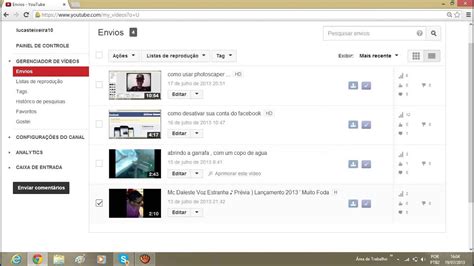 Como Excluir Um Video Do Youtube YouTube