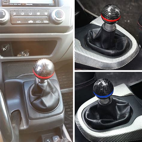 Mugen Speed Blue Real Carbon Fiber Shift Knob For Honda Cr Z Civic