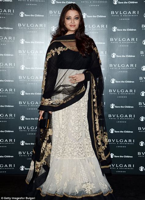 Aishwarya Rai Bachchan Dazzles In Traditional Indian Dress At Bulgari