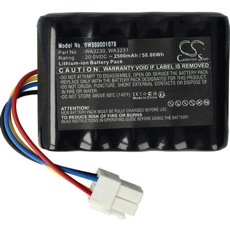 Vhbw Batteria Sostituisce Worx 50032492 50032774 WA3230 WA3231 Per