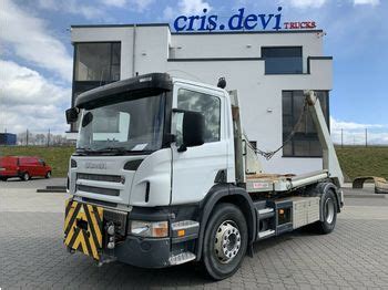 Scania P X Tr Sch Absetzer Teleskoparme Skip Loader Truck From