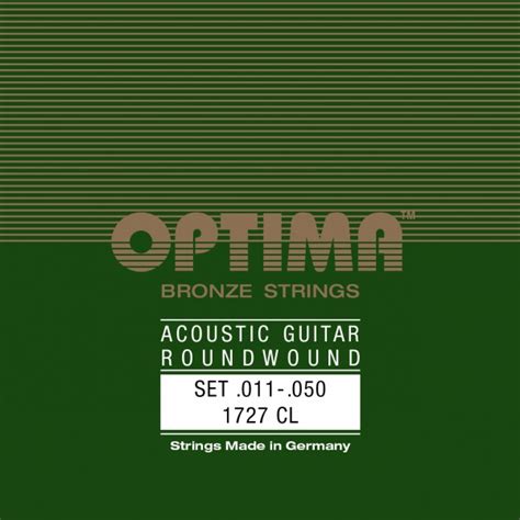 1727 CL BRONZE ACOUSTICS Guitar Satz Custom Light Optima Strings