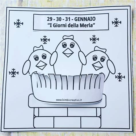 Giorni Della Merla Lavoretto Bimbi Creativi